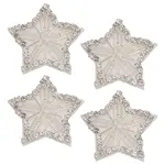 4Pcs Felt & Rhinestone Thread Iron on/Sew On Patches