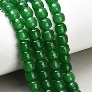 Dyed Natural White Jade Beads Strands