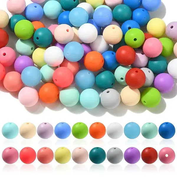 Round Silicone Beads