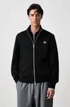 Fred Perry  mikina na zips pánska bavlnená