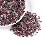 Transparent Glass Round Bugle Beads