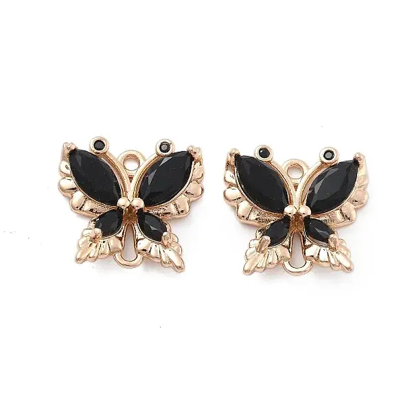 Brass Glass Connector Charms