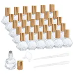 Transparent Glass Roller Ball Bottles