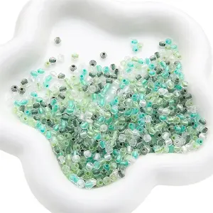 100Pcs Transparent Glass Beads