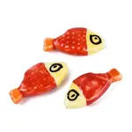 Hand Painted Fish Shaped Porcelain Beads