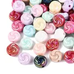 AB Color Plated Opaque Acrylic Beads