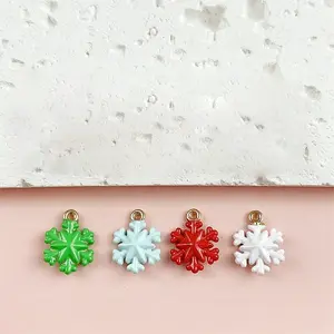 Christmas Alloy Enamel Pendants