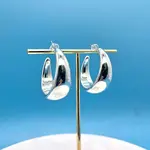 Acrylic C-Shape Stud Earrings