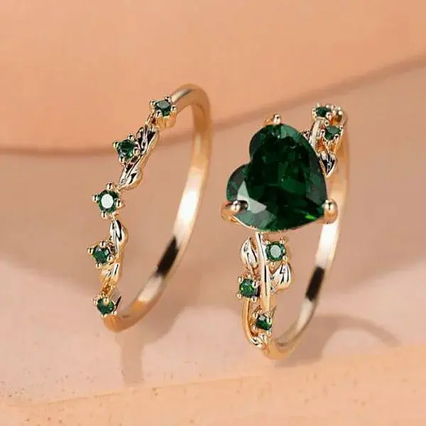 Heart Alloy Finger Rings for Women