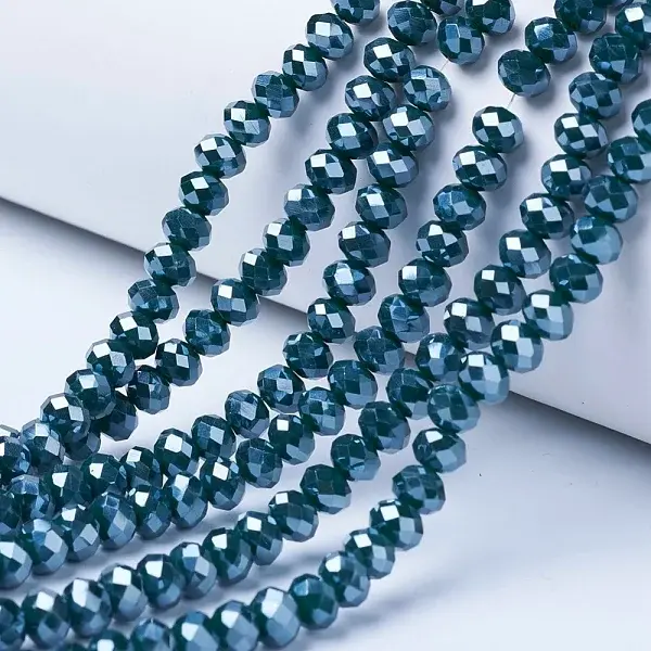 Electroplate Glass Beads Strands