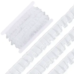 5M Polyester Pleated Lace Trim Ribbon