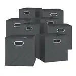 Vicco SKLÁDACÍ BOX Antracit 30 x 30 cm Sada 8 kusů