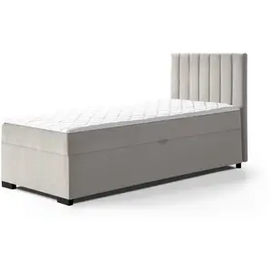 Beautysofa ČALOUNĚNÁ postel Eric 94/207/105, béžová