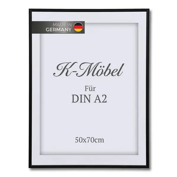 K-Möbel HLINÍKOVÝ RÁM NA OBRAZ DIN A2 s paspartou