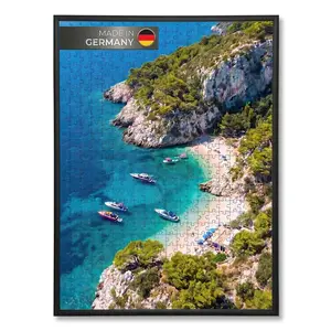 K-Möbel RÁM NA PUZZLE 49,3/69,3 cm hliníkový černý