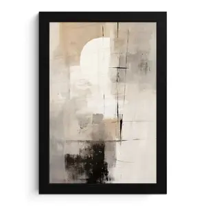 MuchoWow PLAKÁT V RÁMU Abstraktní - Umění - šedá 20x30 cm