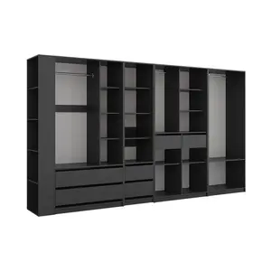 Vicco ŠATNÍ SKŘÍŇ Elmo Antracit 50 x 200 cm Sada 5 kusů