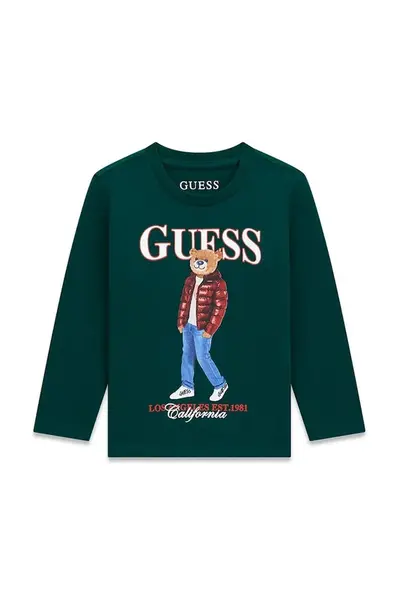Guess  tričko s dlouhým rukávem dětské bavlněné