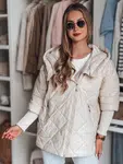 Kurtka damska przejściowa pikowana oversize PUFFILOF biała Dstreet