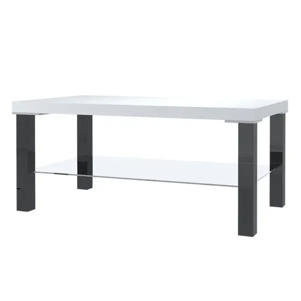 B BELINI GROUP KONFERENČNÍ STOLEK 90 x 45 cm, Černá / Bílá