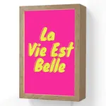 OnlyWow NÁSTĚNNÁ LAMPA Citace - Retro - Pink 20x30 cm