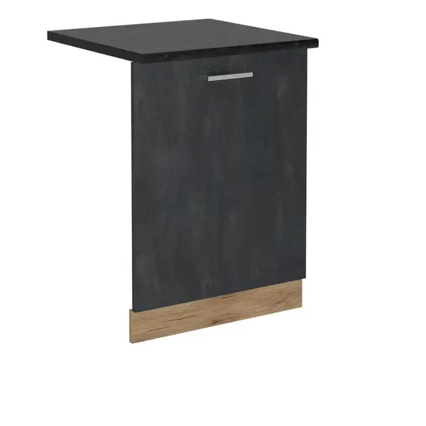Vicco ČELNÍ PANEL MYČKY R-Line Černý beton 60 cm , PD Antracit