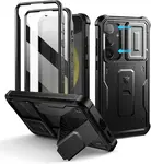 Dexnor 360 Kickstand Camprotector obal Samsung Galaxy S24, černý