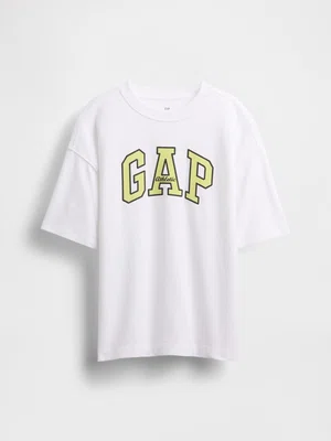 GAP Dětské oversize tričko Heavyweight Athletic Logo - Kluci
