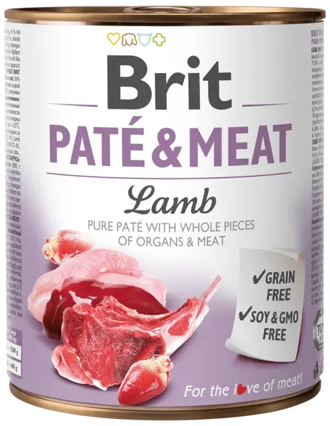 Konzerva Brit Paté & Meat Lamb 800g