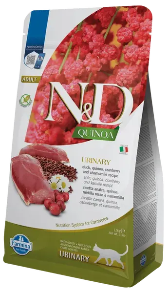 N&D Quinoa Cat Urinary Duck & Cranberry 1,5kg