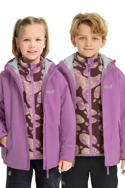 Jack Wolfskin  bunda 3v1 dětská ICELAND 3IN1 PRINT