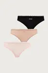 HUGO  tanga dámské TRIPLET MICRO THONG 3-pack