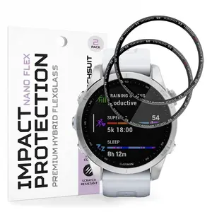 Techsuit Nano Flex, Garmin Fenix 7S, 2 kusy, černé