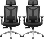 LTC 2PACK Kancelářská židle ELEGANCE BLACK černá (2 ks)