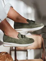 Dámské mokasíny na klínovém podpatku MOCCKO