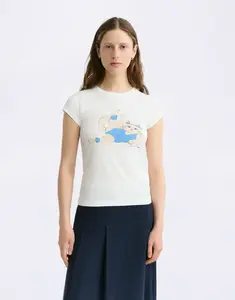 Tričko Thinking MU Meowrobics Mirna Tee WHITE