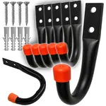 MG Tool Hook držiak na záhradné náradie 6ks, čierny