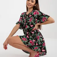 Dress-D73771M30306C-black-green