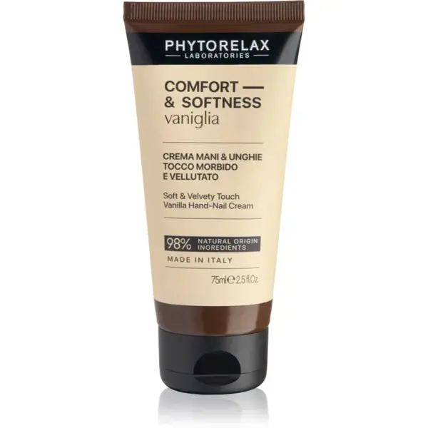 Phytorelax Laboratories Comfort & Softness Vanilla ošetrujúci krém na ruky 75 ml