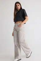 Trendyol Multicolored Stripes Normal Waist Barrel Baggy Jeans
