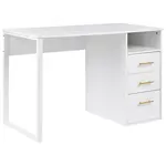 Beliani PSACÍ STŮL Bílý 120/60 cm Zerlay