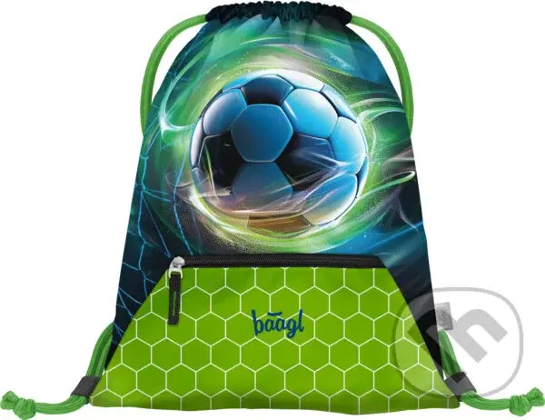 Vrecko s priehradkou na zips Baagl Futbal Lopta