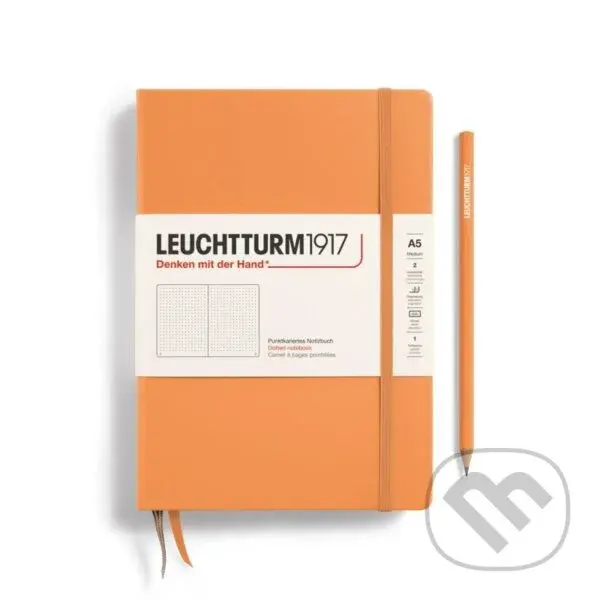 Leuchtturm1917 Zápisník Apricot Medium A5 tečkovaný