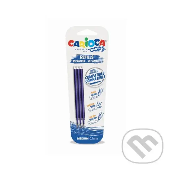 Carioca Oops (náplň modrá, 3 ks)