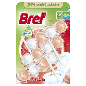 BREF WC blok Pro Nature Grapefruit 3 x 50 g