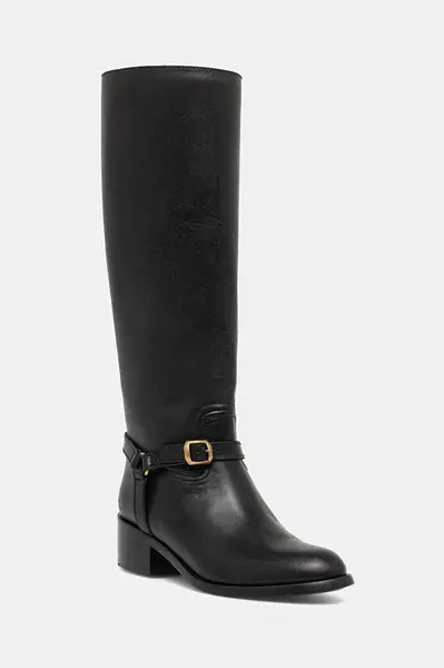 Kožené kozačky Polo Ralph Lauren Riding Boot