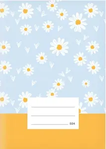 Školní sešit LUX A5 524, Kopretiny