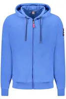 Modrá pánská mikina s kapucí