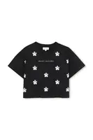 Dětské bavlněné tričko Marc Jacobs černá barva, W60582