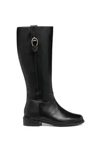 Kožené kozačky Geox D WALK PLEASURE